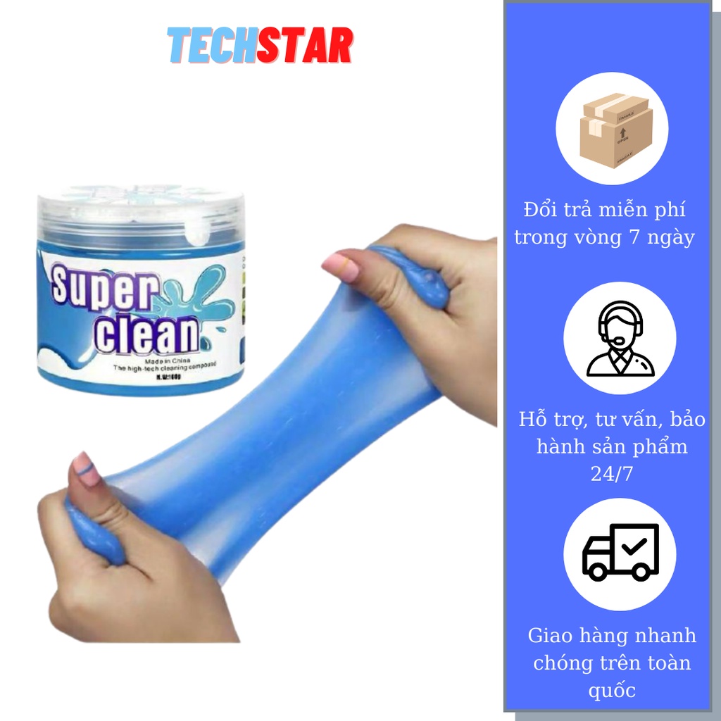 Gel vệ sinh Super Clean vệ sinh sạch sẽ bàn phím, điều hòa ô tô nhanh chóng