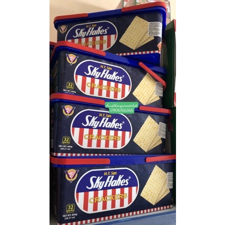 BÁNH ĂN KIÊNG SKY FLAKES HỘP LỚN 800g