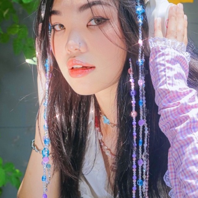 Hair Beads | dây kẹp trang trí tóc cườm màu sắc mùa hè | độc quyền mignonne