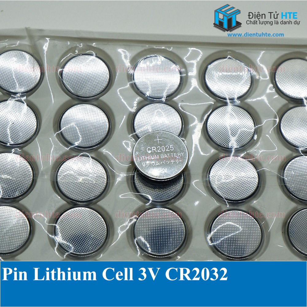 Pin Lithium Cell 3V CR 2025 - CR2032 [HTE Quy Nhơn CN2]