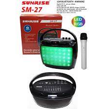 Máy trợ giảng không dây chính hãng sunrise SM-27, tích hợp Loa hát karaoke dành cho giáo viên, hướng dẫn viên