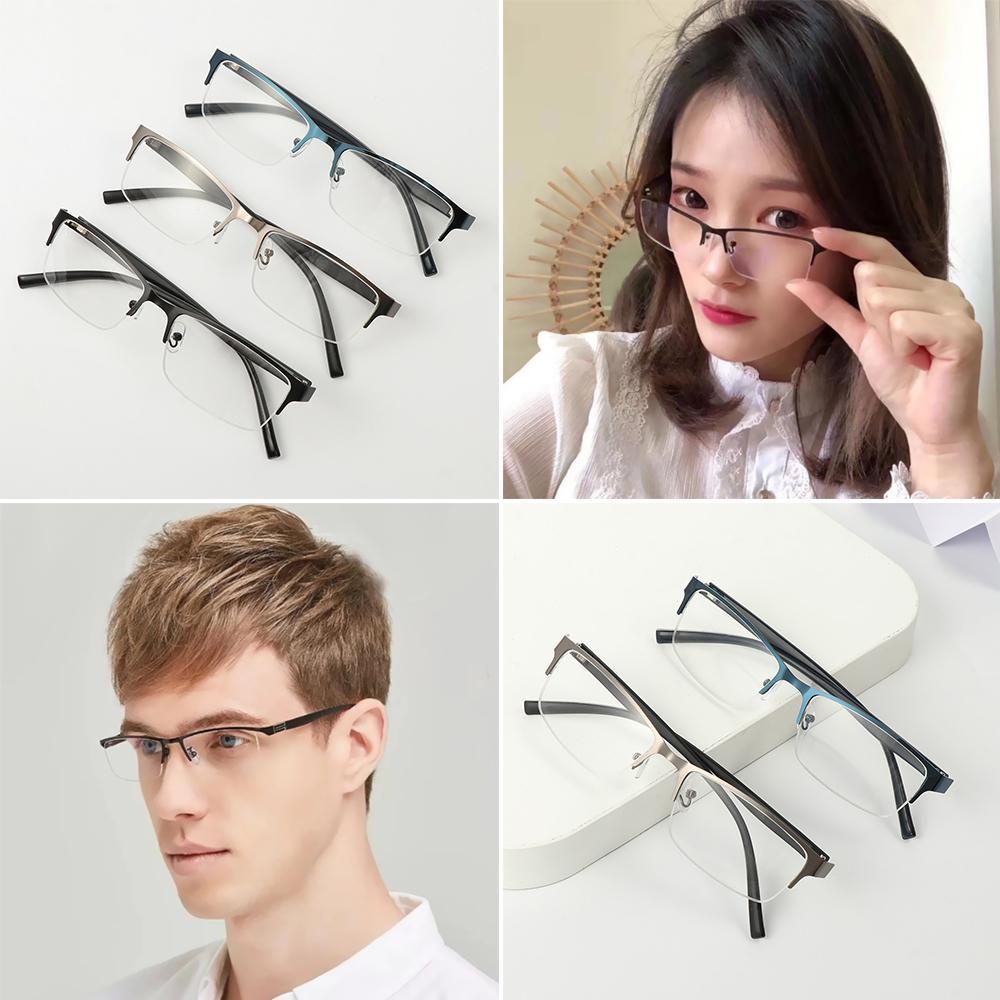 EUCA Mắt Kính Gọng Kim Loại Siêu Nhẹ Theo Phong Cách Vintage