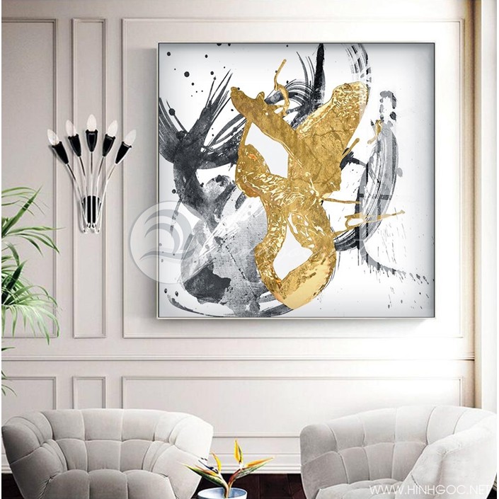 Tranh Treo Tường 5  Lá Rẻ Quạt Trang Trí Phòng Ăn, Khách, Hành Lang | BigBuy360 - bigbuy360.vn