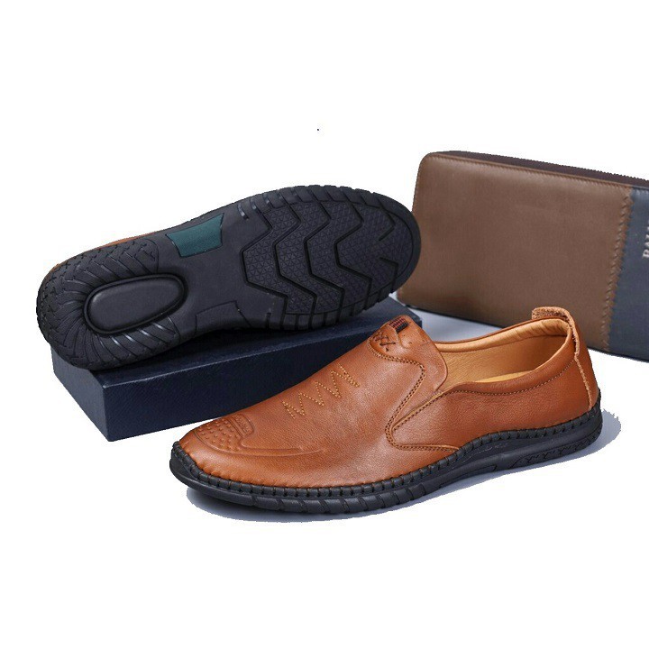 [ Giá hủy diệt ] Giày lười nam da bò lịch lãm bảo hành 12 tháng | BigBuy360 - bigbuy360.vn