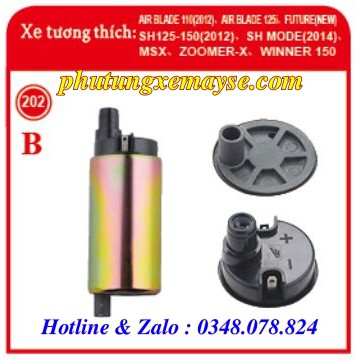 Mô tơ bơm xăng xe AB 110 2012,AB 125 2013, Future 125 Fi , SH MODE , SH 125-150 , MSX, Zoomer-X, Winner 150