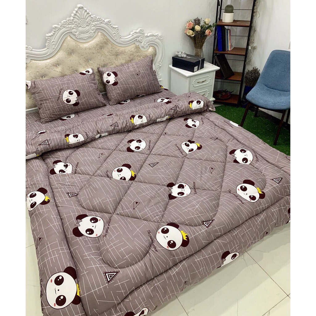 Chăn phao poly 1m8x2m giá siêu rẻ happiness 0009