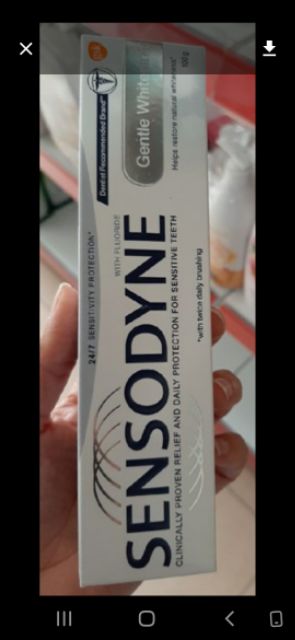 Kem đánh răng Sensodyne gentle whitening 100g