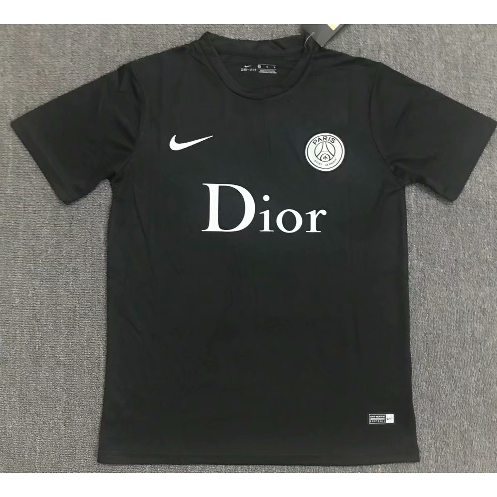 Áo Thun Đá Banh Paris Saint-germain Màu Trắng Đen Size S-xxl Thời Trang 2020 2021