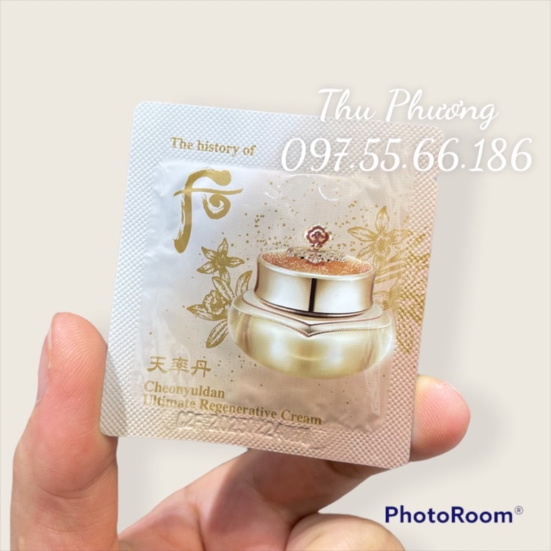 GÓI KEM DƯỠNG TÁI SINH CHỐNG LÃO HOÁ DA WHOO ULTIMATE CREAM 1ml