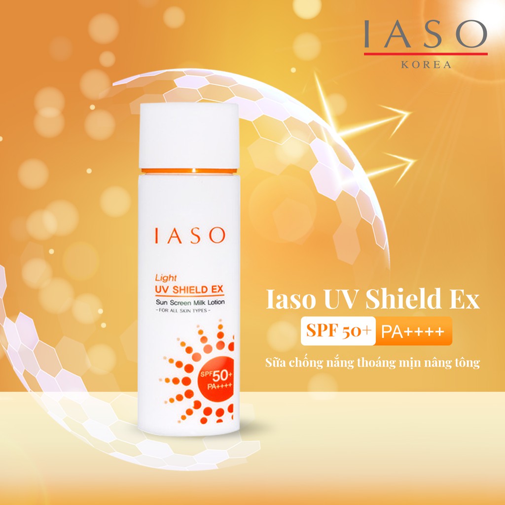 Sữa chống nắng thoáng mịn nâng tông IASO UV SHIELD EX SPF50+ PA++++