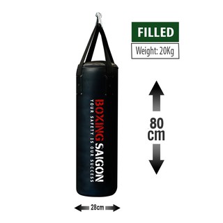 Bao cát đấm bốc Boxing Saigon 0.8m - Đen