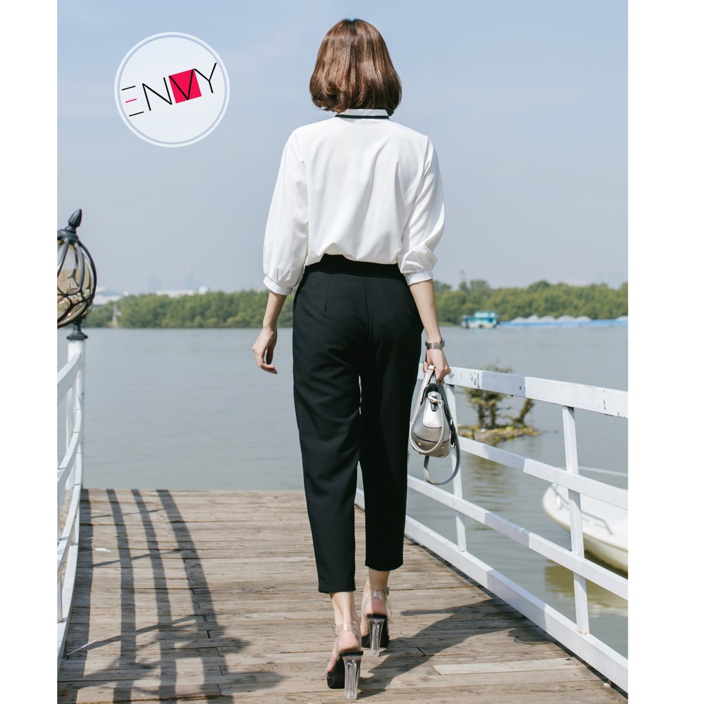 Quần Baggy Cotton ENVY (Nút gài, lưng vải) - QK0090