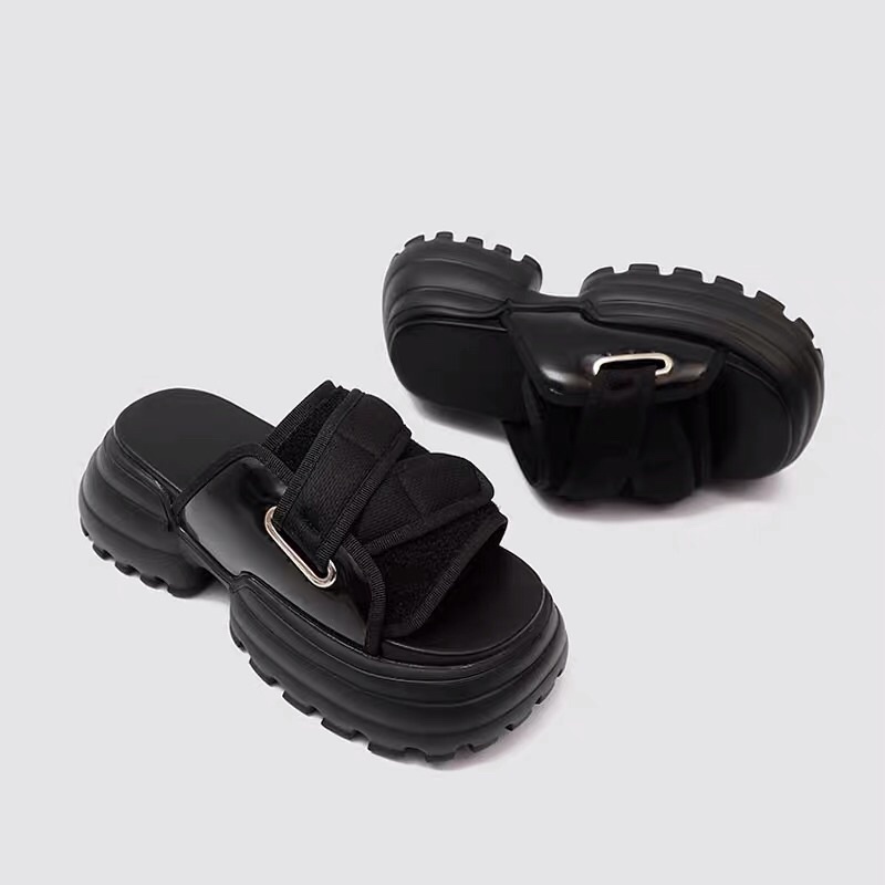 Flatform slippers / dép đế cao thời trang / dép sandal đế bánh mì