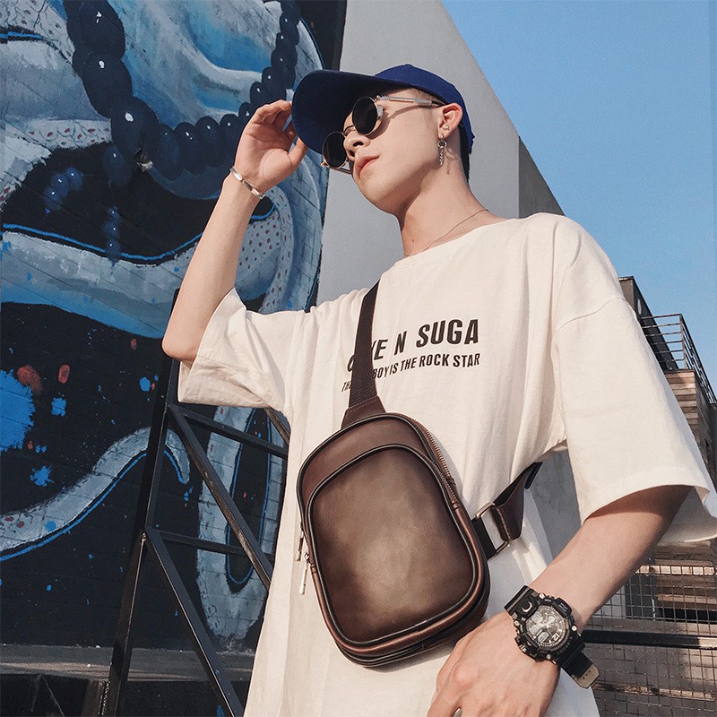 Túi đeo chéo HUTALEATHER thời trang nam cao cấp - thể hiện cá tính trẻ trung năng động VNA27 | BigBuy360 - bigbuy360.vn