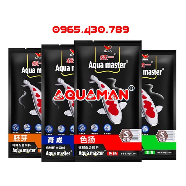 AQUAMASTER AQUA MASTER Thức ăn cao cấp cá koi 5KG ( Staple , growth , hi growth , Color Enhancer)