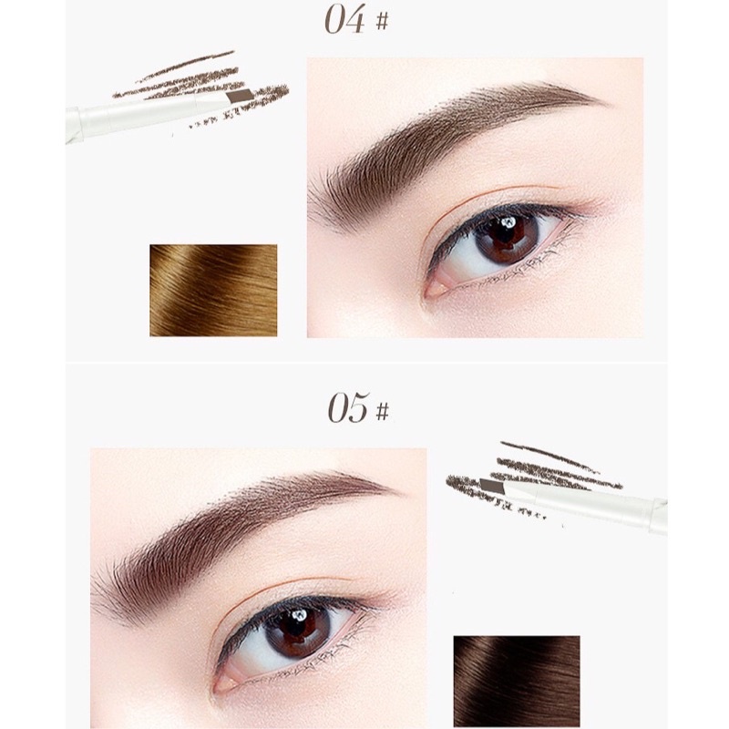 bút kẻ lông mày đa dụng 2 đầu kẻ và chuốt lông mày Lameila Eyebrow Pencil không thấm nước, không trôi, màu bền