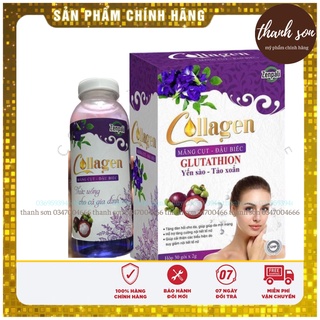 Combo 2 hộp Collagen Zenpali Măng cụt_Đậu biếc