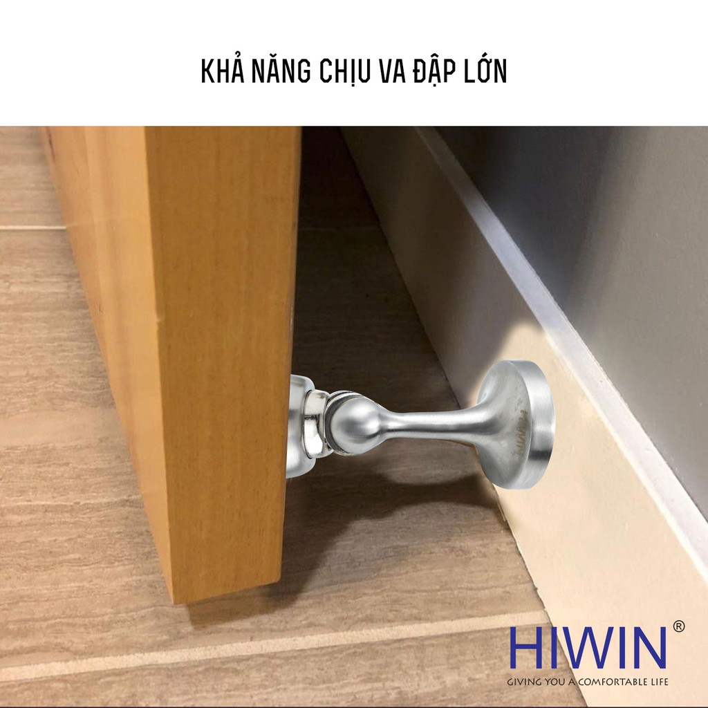 Hít cửa nam châm đế tròn kích thước nhỏ gọn inox 304 Hiwin Y-9001