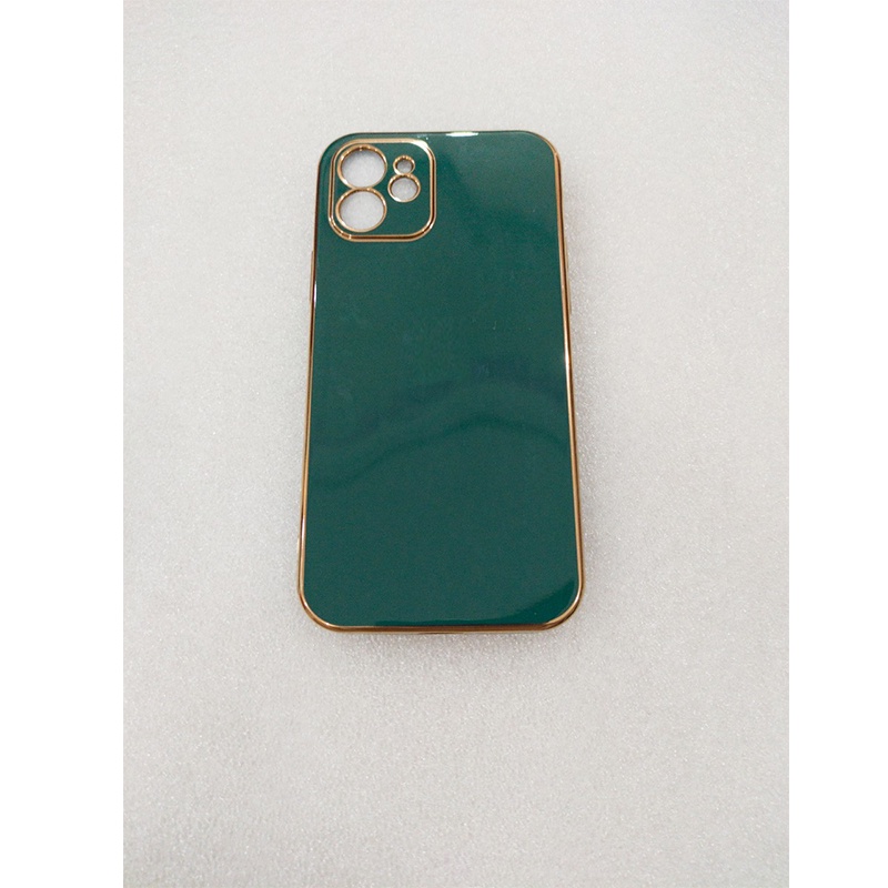 Ốp lưng  full viền vuông, viền si dẻo mạ vàng cao cấp cho điện thoại X/Xsmax/11/11pro/12/12promax/13/13promax