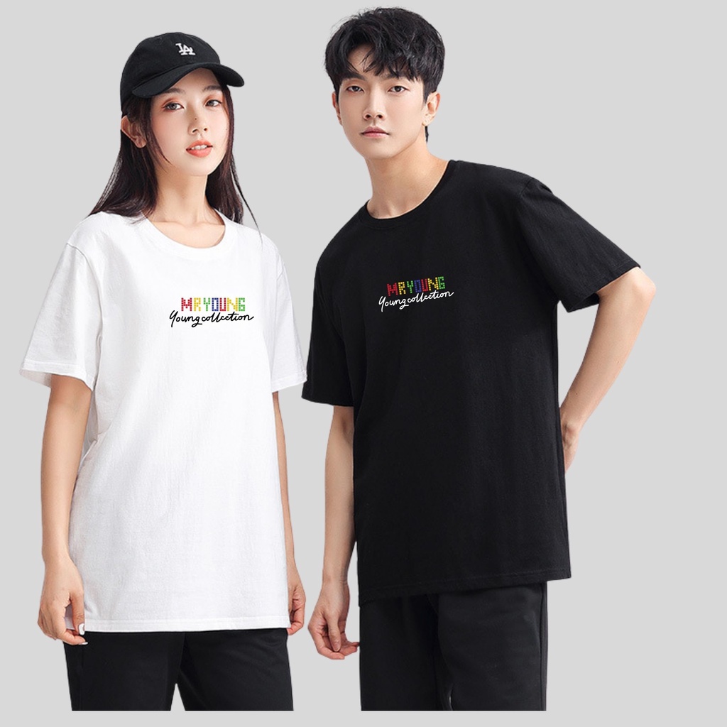 Áo thun tay lỡ MR Young, Cao Cấp Chất Liệu 100% Cotton, Áo thun unisex form rộng HOT TREND 2022