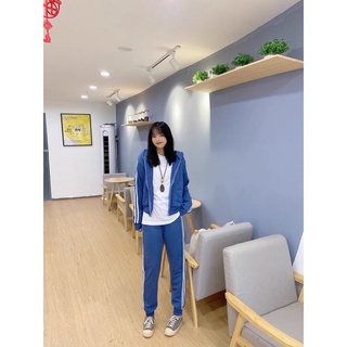 Bộ thu đông nữ chất nỉ da cá chéo