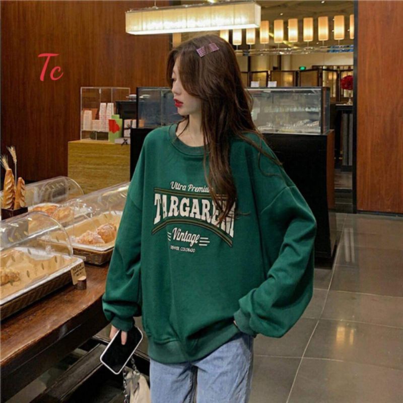 Áo Sweater Nỉ Bông TARGREM Cổ Tròn Quella Strada Ulzzang Unisex Form Rộng | BigBuy360 - bigbuy360.vn