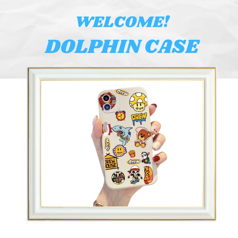 Ốp điện thoại DREW DOLPHIN CASE bằng TPU cho IPHONE 6/6S/7/8/X/XS/XSMAX/11/12/13/PLUS/PRO/PROMAX