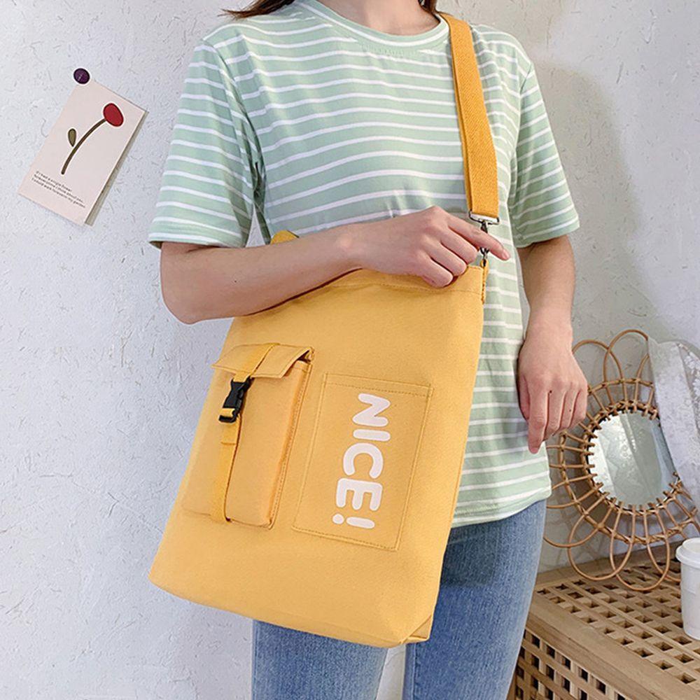 Túi XIANTIN Túi Tote Đeo Vai / Đeo Chéo Bằng Vải Bạt Thời
