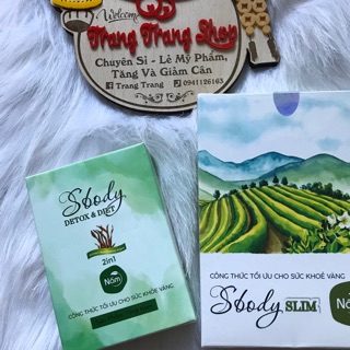 GIẢM CÂN SBODY SLIM VIÊN TẶNG KÈM DETOX 5G HÀNG CHUẨN