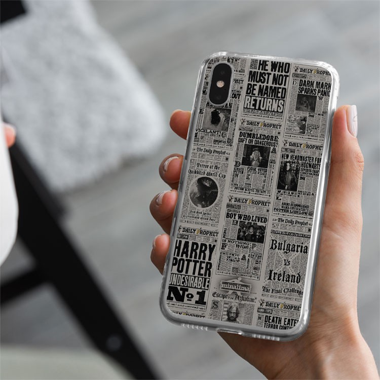 Ốp lưng HARRY POTTER newspaper COOL and CHILL cho Iphone 5 6 7 8 Plus 11 12 Pro Max X Xr PAP20210082