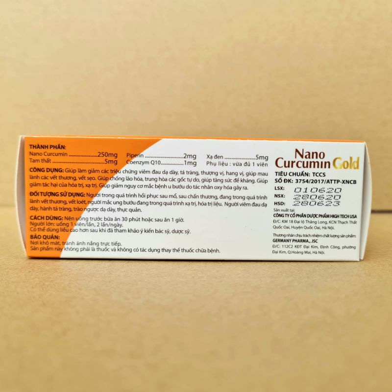 Nano Curcumin Gold Giúp làm giảm các triệu chứng viêm đau dạ dày, tá tràng, thượng vị, hang vị, giúp nhanh lành vết loét