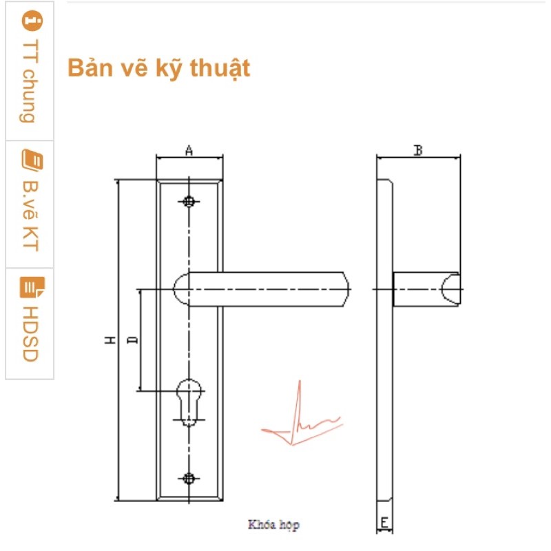 [chính hãng] Khoá cửa đi Việt Tiệp - 04934 - Bảo hành 3 năm