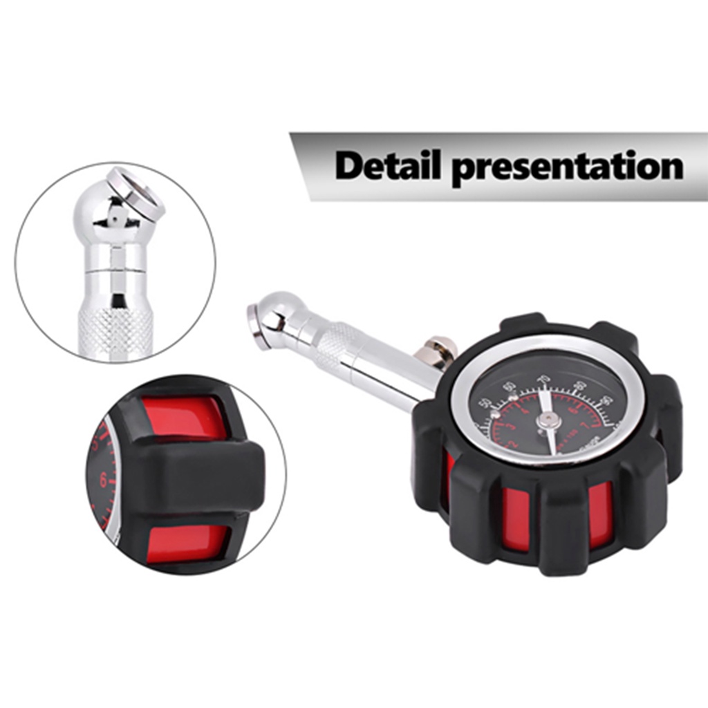 Đồng hồ đo áp suất lốp xe ô tô 0-100 PSI cao cấp