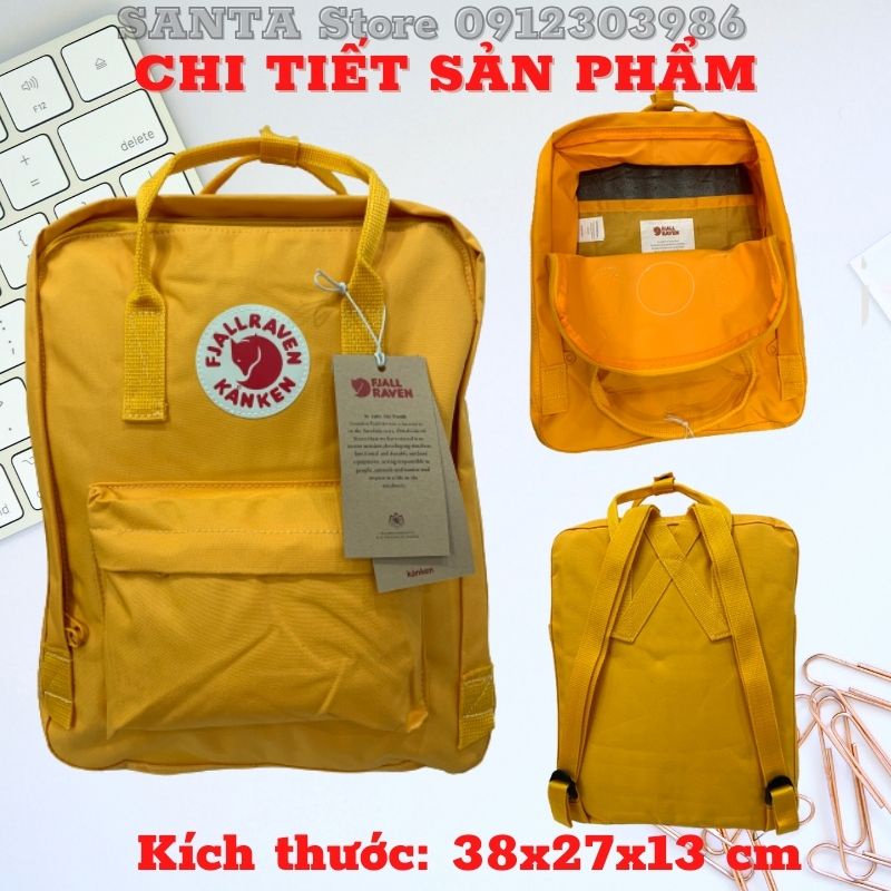 Balo Kanken nam nữ Unisex thời trang đi học SANTA STORE KKCLX vải chống nước đựng laptop A4 phong cách ulzzang Hàn Quốc