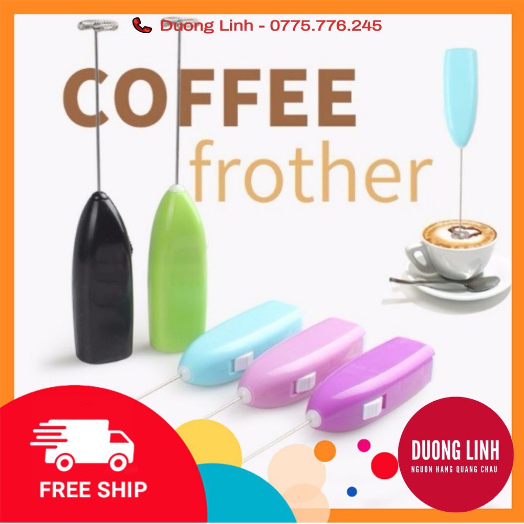 [FREE SHIP 50K]  Máy khuấy cafe, đánh trứng, tạo bọt cà phê cầm tay mini