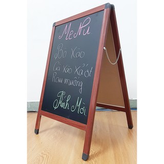 Bảng đen chữ A hai mặt chuyên dụng làm bảng quảng cáo cho cửa hàng, cửa hiệu, trung tâm mua sắm