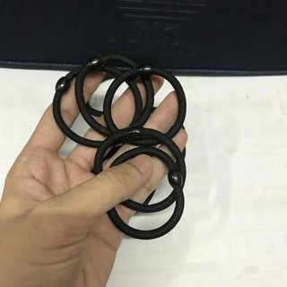 Set 5 Dây Cột Tóc Đen Và Nhiều Màu Nút Tròn