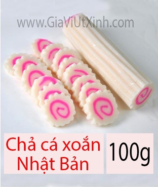 [LUÔN CÓ HÀNG] CHẢ CÁ XOẮN NHẬT BẢN 100G - NARUTO MAKI