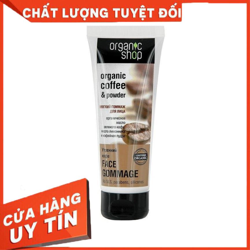 💝 FREESHIP 💝 Tẩy Da Chết Body Cafe Nga Organic Shop 75ml