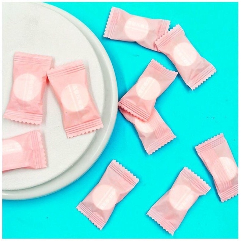 set 10 khăn nén du lịch dạng viên kẹo tiện lợi