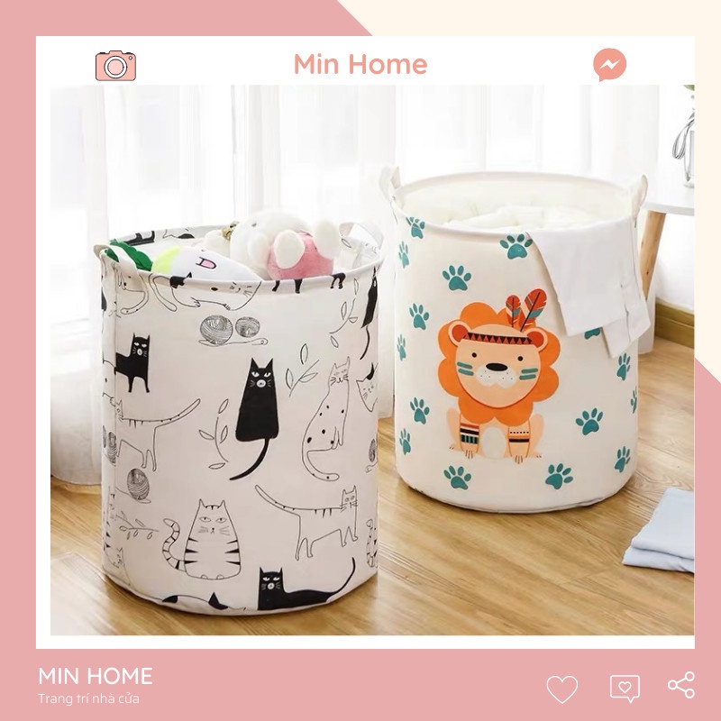 [SIÊU RẺ] Giỏ Vải Đựng Đồ Đa Năng Chống Thấm Nước Phong Cách Tây Âu.