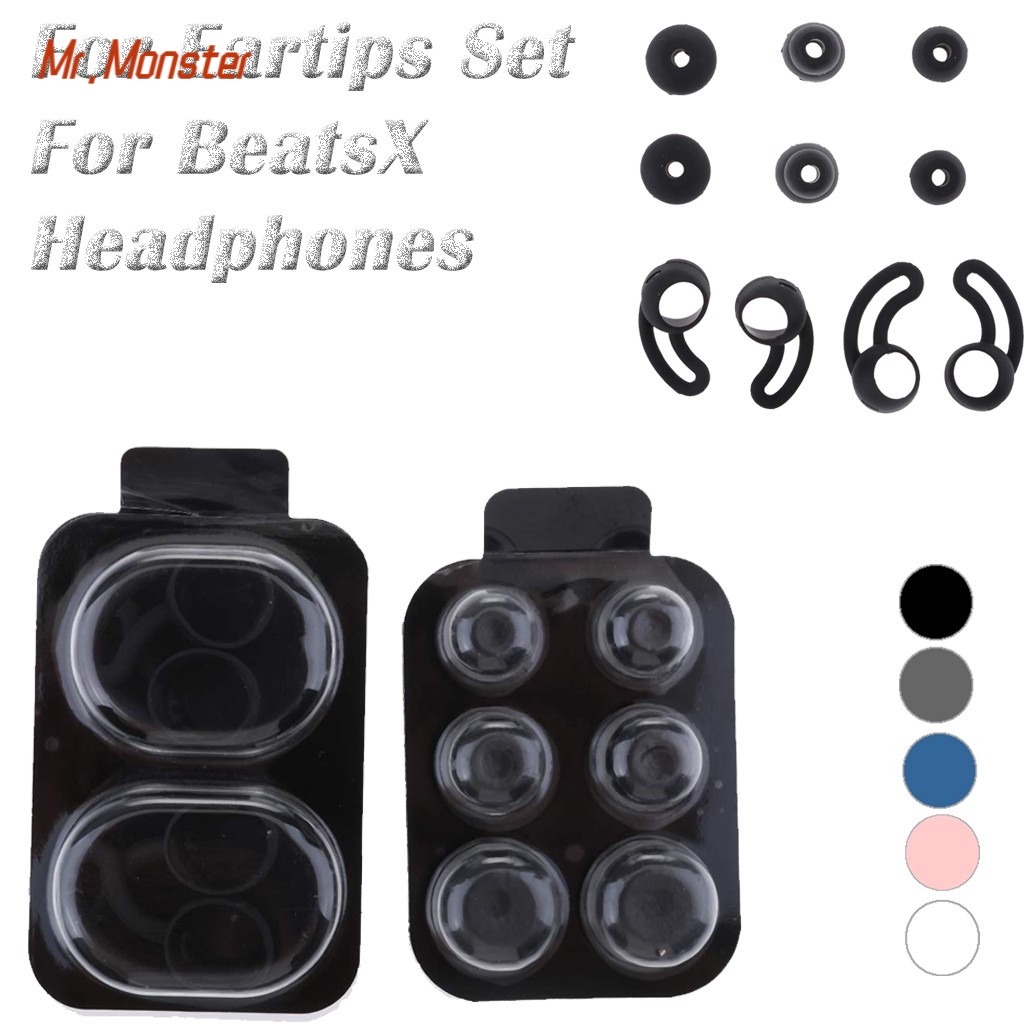 🎈Mr.Monster🎈Silicone Earbuds Tips For Beatsx Urbeats Tour Earphone Replacement 5 Pairs S,M,L