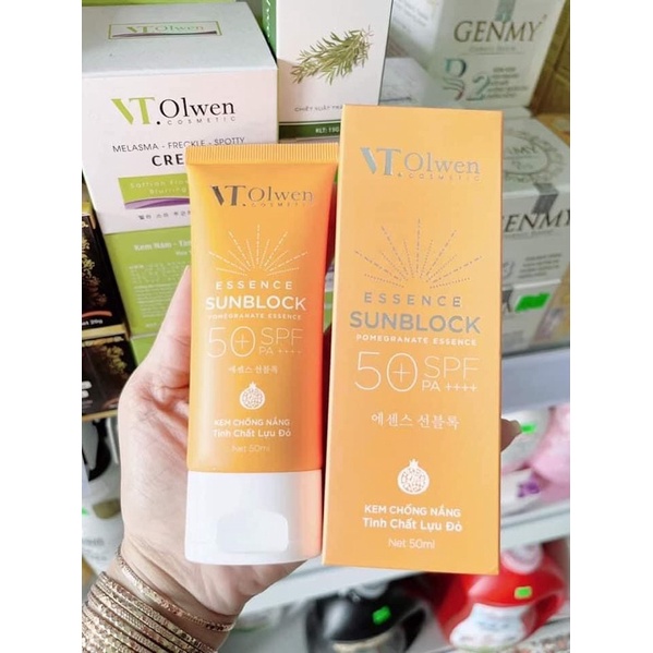 Kem Chống Nắng VT Olwen Tinh Chất Lựu Đỏ 50g