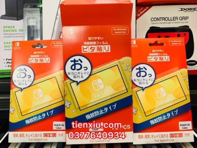 dán cường lực nintendo switch, Oled và switch lite dán màn hình cường lực Nintendo Switch Lite