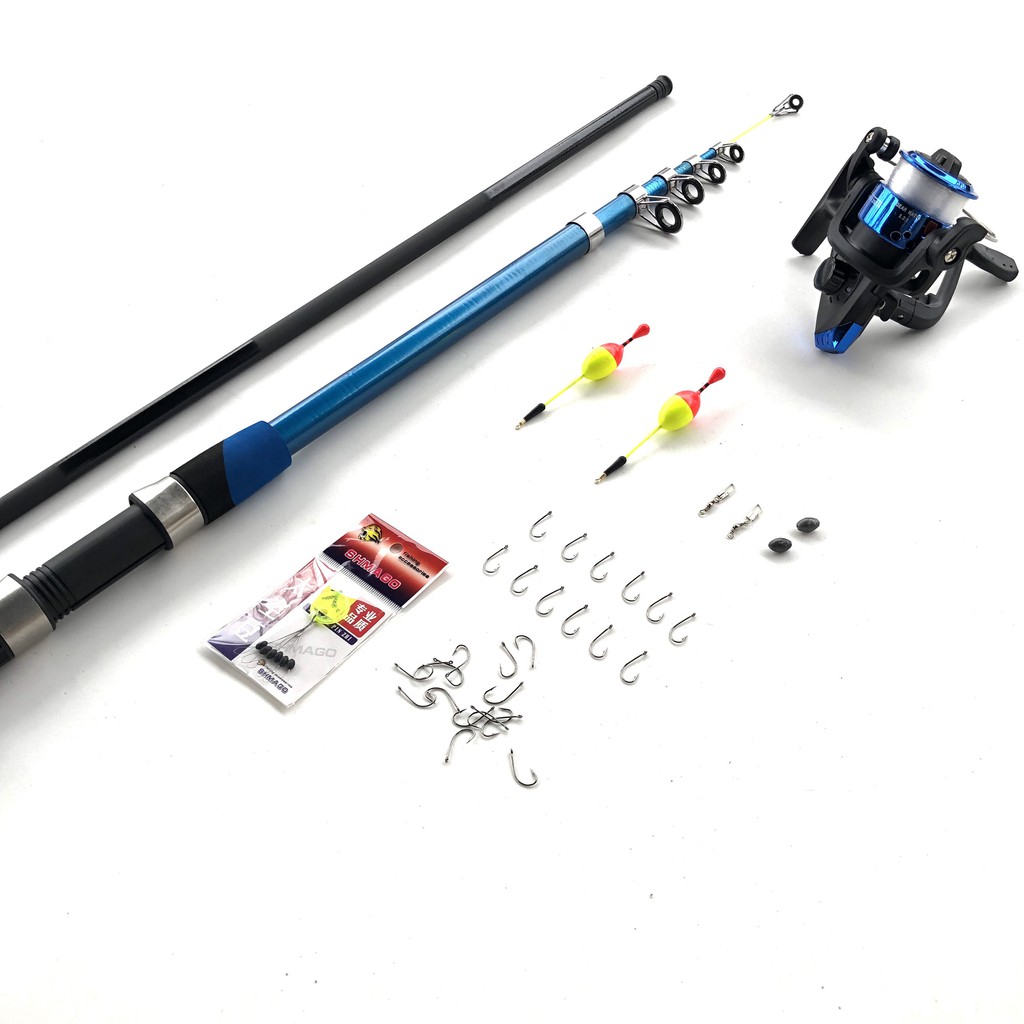 Bộ cần câu máy Shimano kèm phụ kiện , Tặng cần tay shimano 2m7 - Top1VN giá rẻ y hình