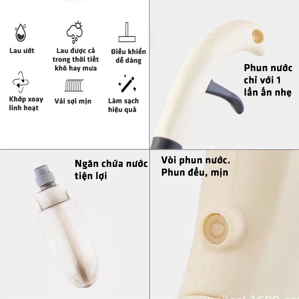 Cây Lau Nhà Phun Sương Thông Minh Spray Mop