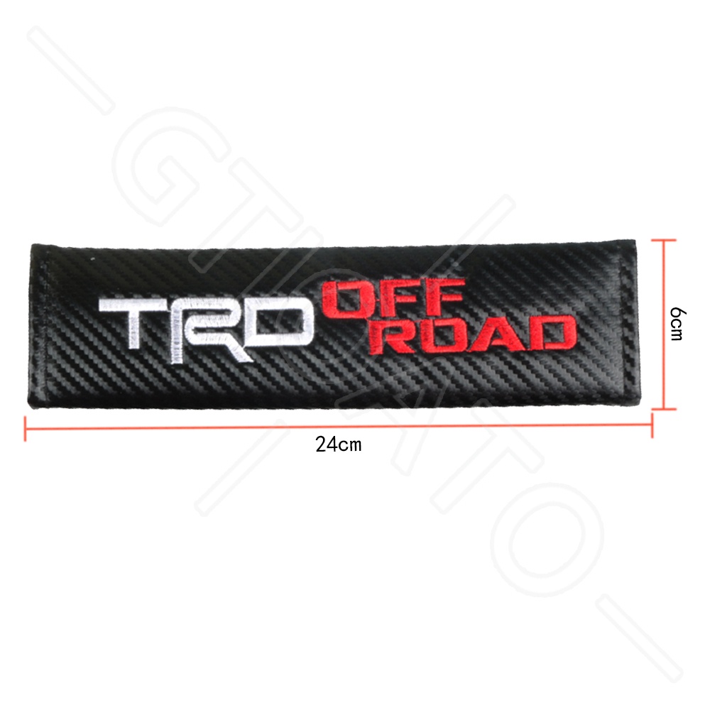 GTIOATO Cho Toyota TRD OFF ROADSợi Carbon DâY Đai An ToàN Ô Tô CàI DâY An ToàN Ô Tô BọC DâY An ToàN Xe HơI Đệm Bọc Dây Đai An Toàn Xe Hơi Phụ KiệN Ô Tô Phụ KiệN Trang Trí Ô Tô