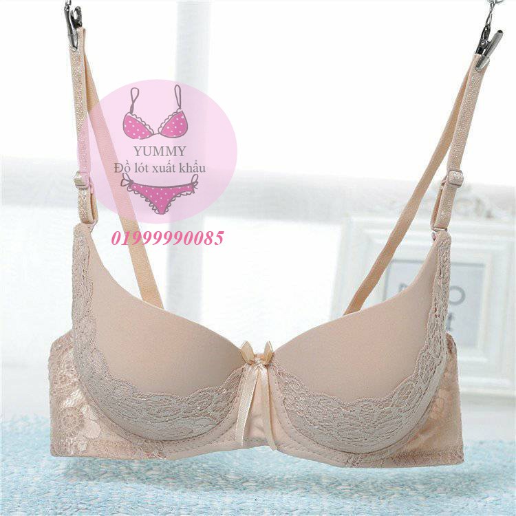 [Mã WA1606 giảm 15% đơn 99k] Áo lót mút trơn phối ren gom ngực đệm đẩy chân ngực | BigBuy360 - bigbuy360.vn