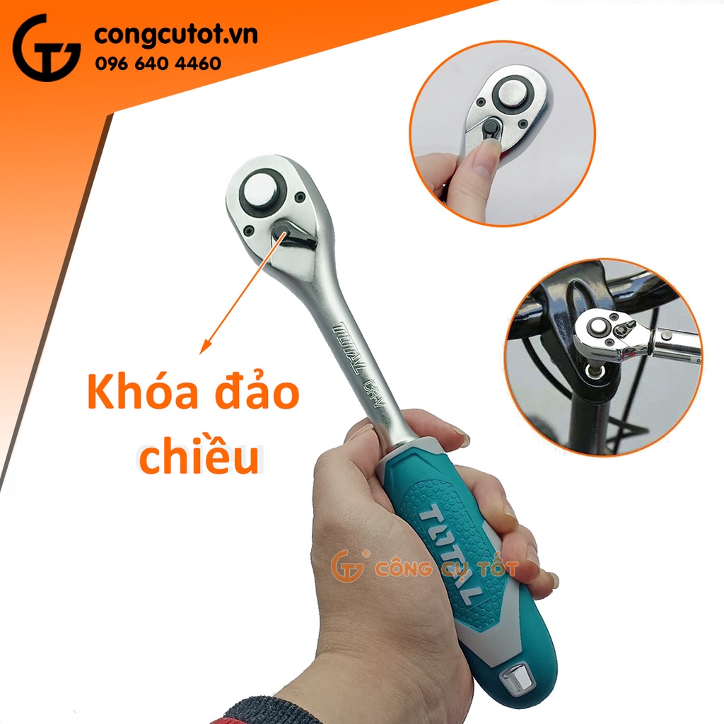 Cần siết 2 chiều 1/2 inch 260mm Total THT106126