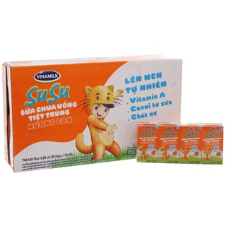 Thùng 48 hộp Susu dâu/ susu cam 110ml của Vinamilk